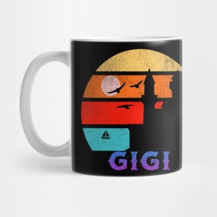 Gigi Retro Sunset Ocean Grandfather Mug
